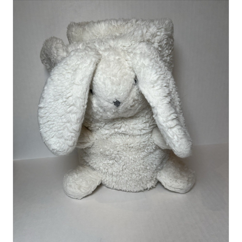 Pottery Barn Blanket Kids Bunny Roll Up Baby Rabbit  Ears Tail Baby Shower Gift - Picture 11 of 16
